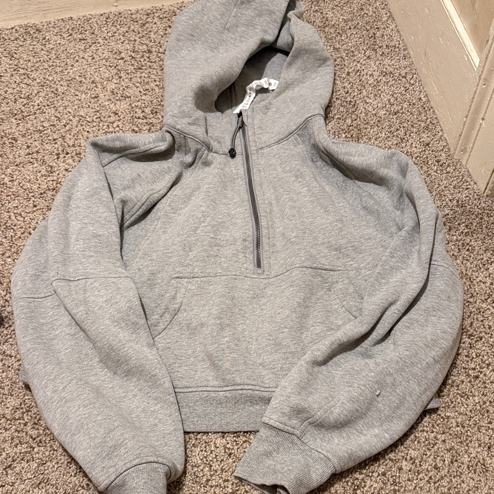 Lululemon Scuba Quarter Zip Heathered Gray